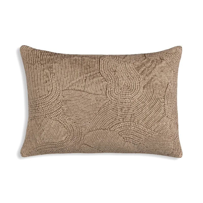 Amaya Natural Velvet Pillow