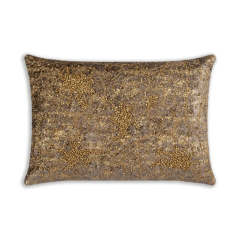 Aranka Silver And Gold Pillow