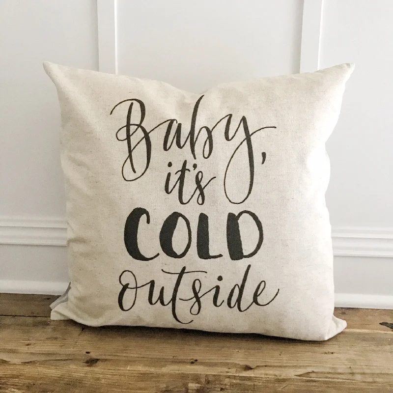 Baby it's Cold Outside Pillow Cover (Design 2)