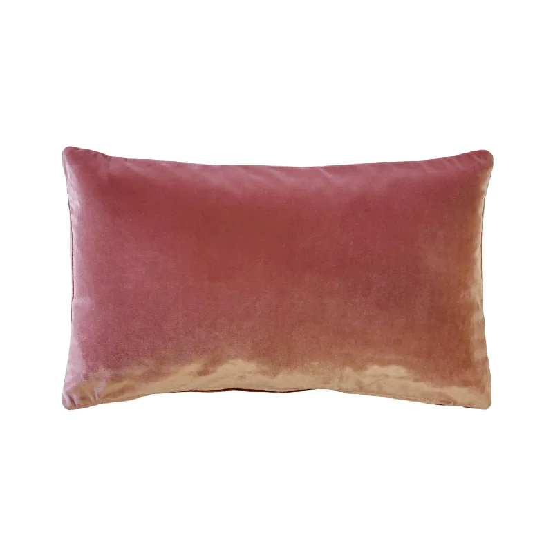 Cast Rose Velvet Accent Pillow