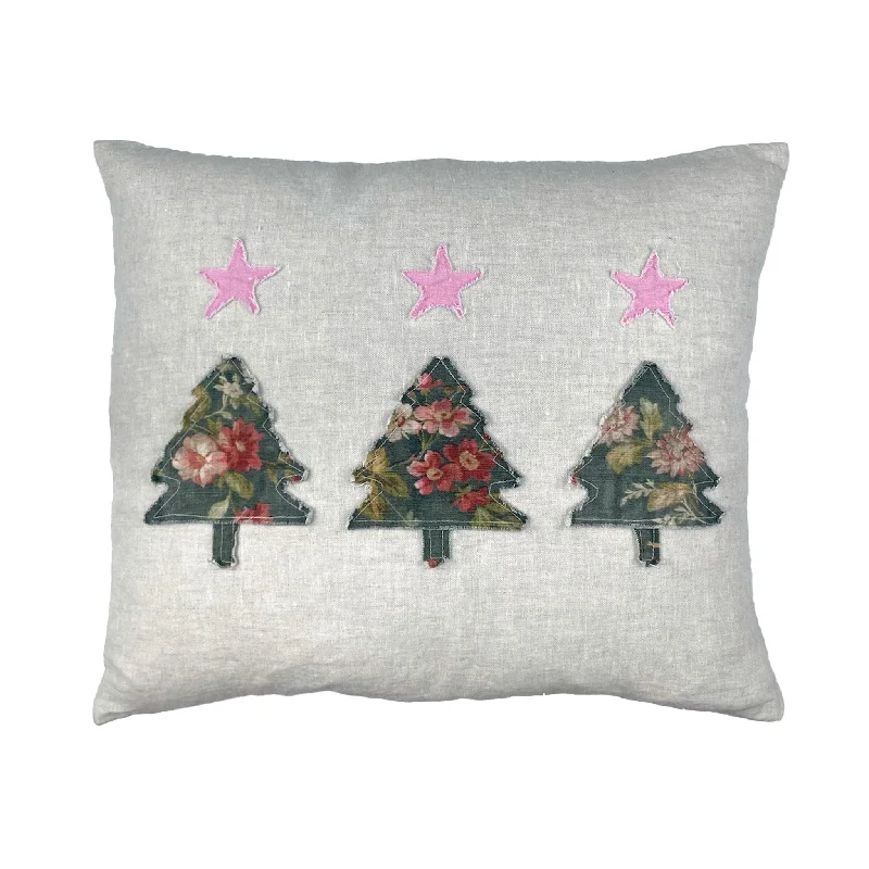 Pink Star in a Prairie Tree Limited Edition 2023 Christmas Pillow - 17" x 20"