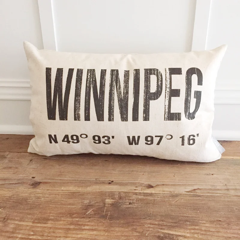 Distressed City & Coordinates Pillow Cover