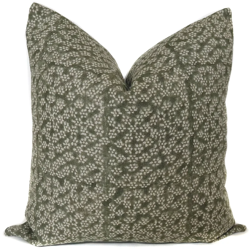 Dia Sage Floral Pillow Cover