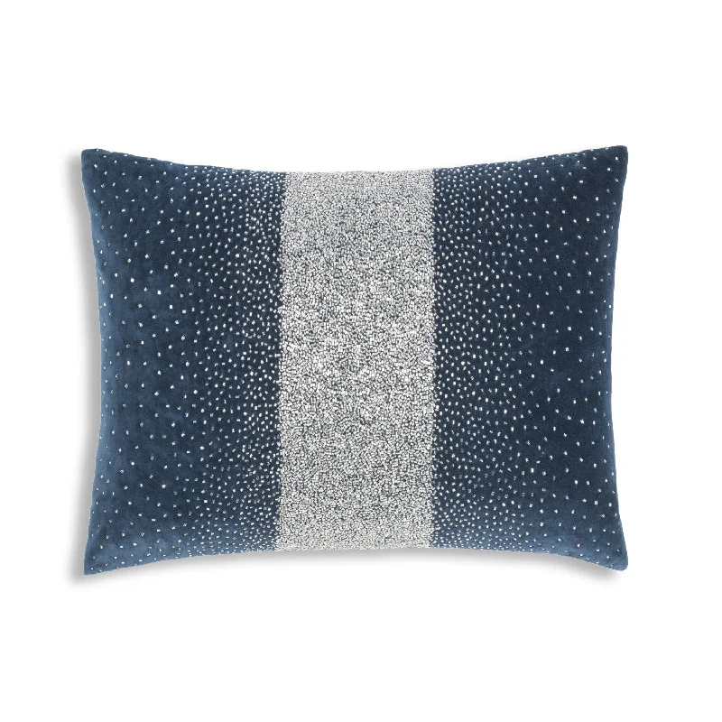 Crystal Navy Pillow