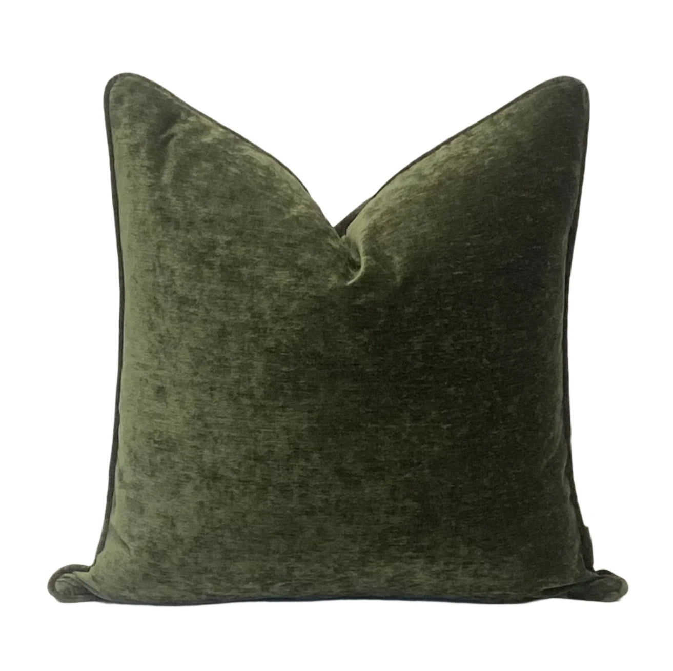 Decorative Pillow Cover in Crypton Home Lush Moss Velvet Fabric