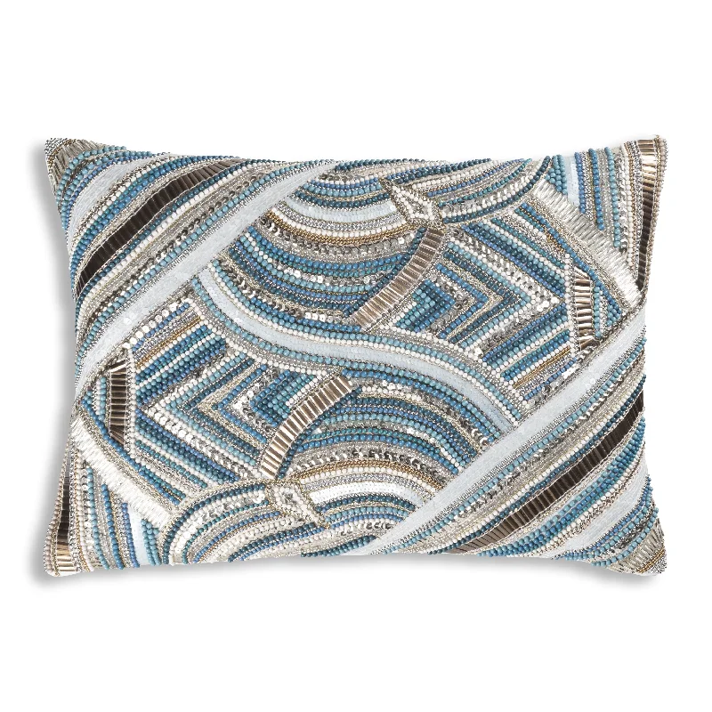 Islay Blue Velvet Pillow