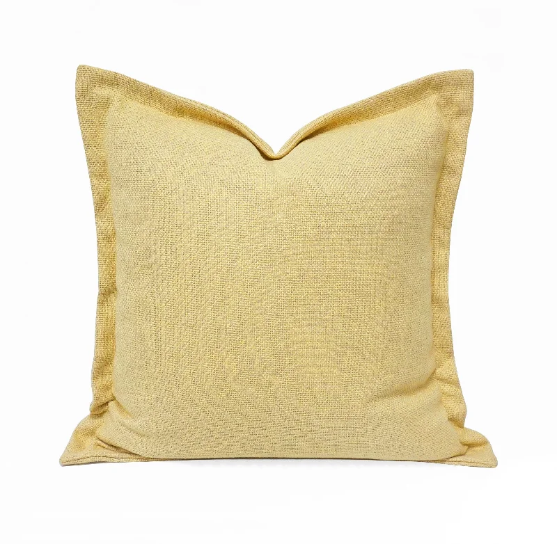 Laguna Solid Linen Look Throw Pillow Cover | 20" x 20"