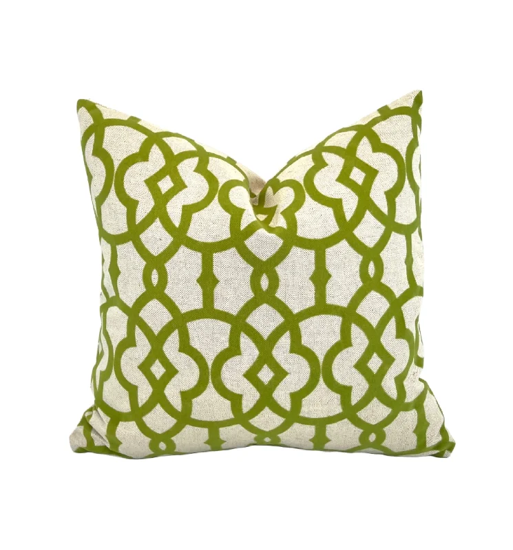 Lime Green Geometric Pillow Cover (Only One Available)