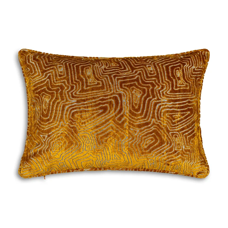 Nala Geometric Mustard Pillow