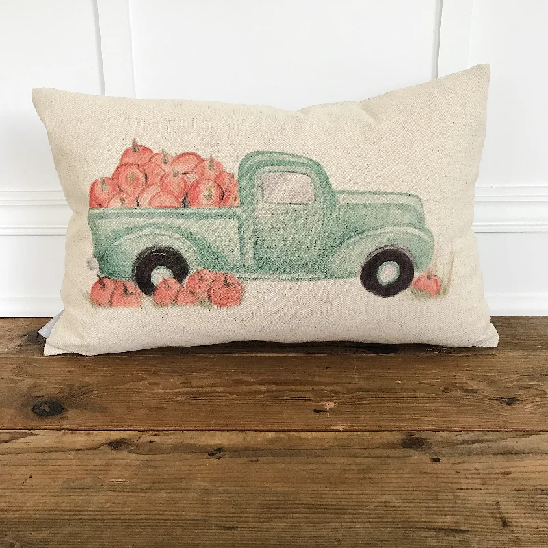 Pumpkin Truck Pillow Cover (Design by Amanda Michaud)