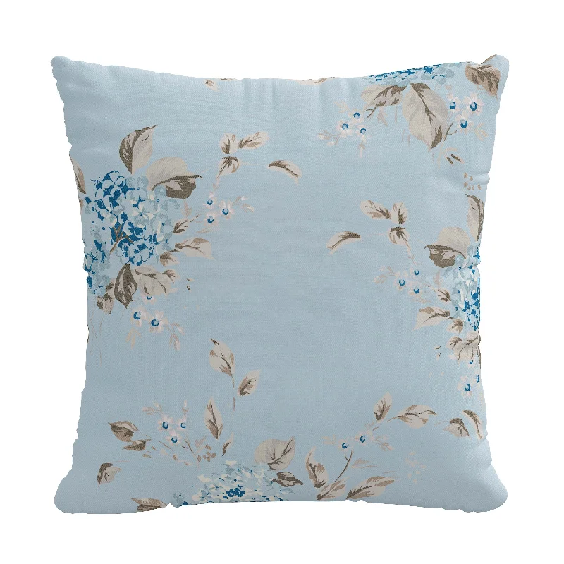 Berry Bloom Blue Pillow