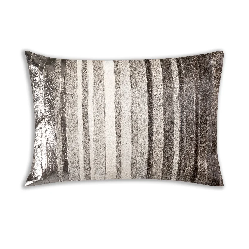 Theo Gray Hide Pillow