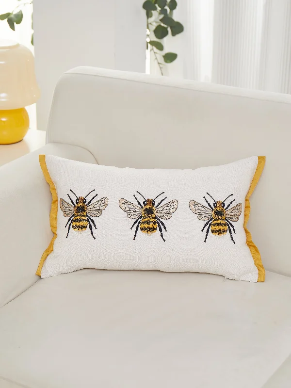 Three Bee Lumbar Pillow