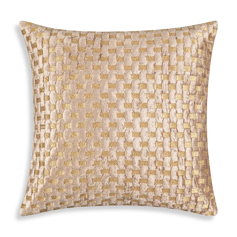 Verona Beige Gold Pillow