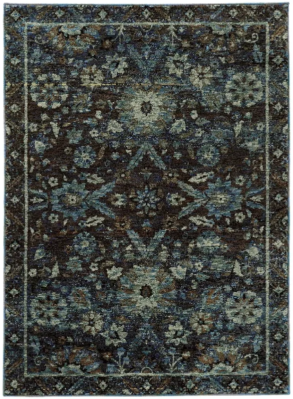 Andorra 7124A Navy/ Blue Rug