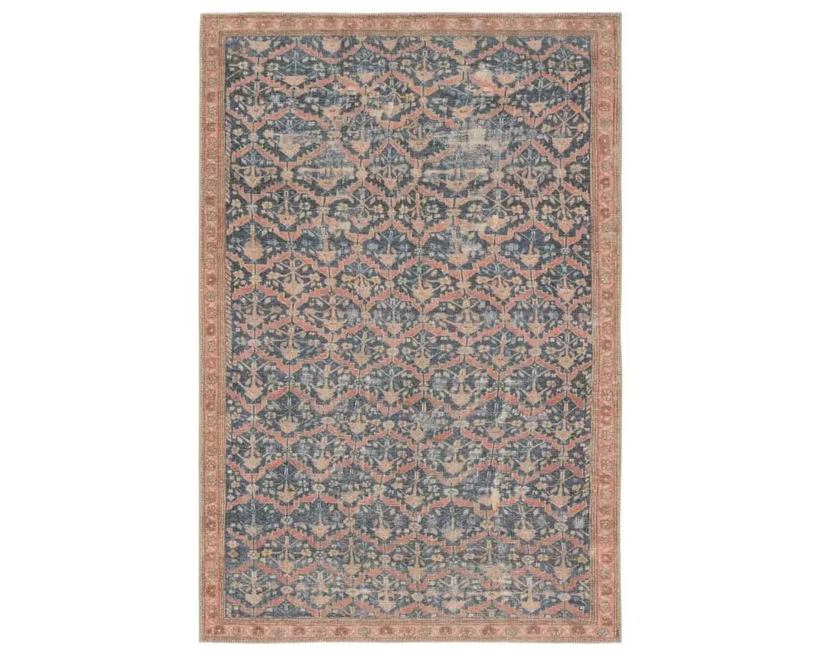 Kindred KND15 Navy/Brown Rug