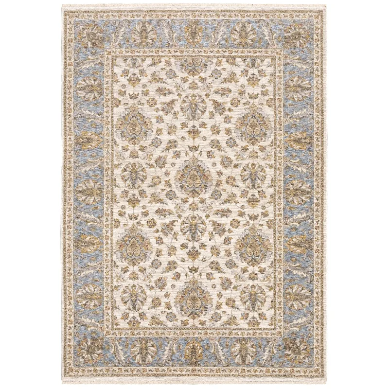 Maharaja 5091Z Ivory/Blue Rug