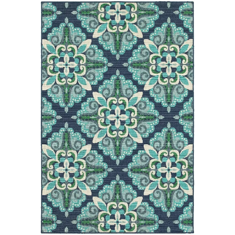 Meridian 2206B Blue/ Green Rug