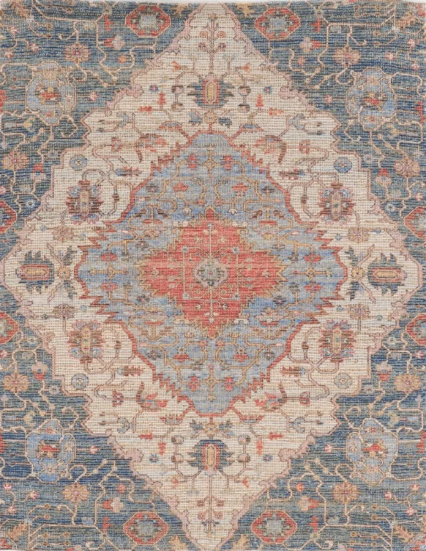 Morris 2223 Gramercy Blue/Red Rug