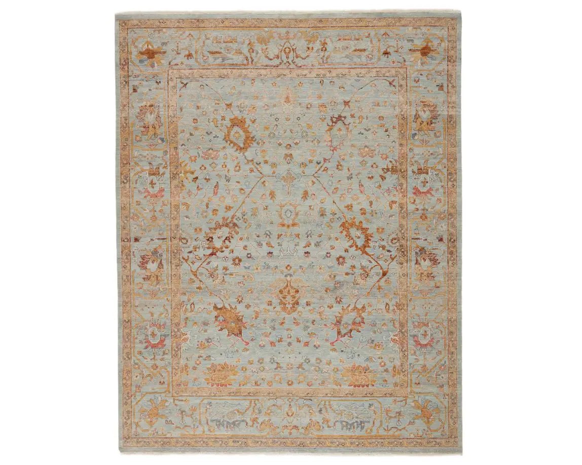 Someplace In Time SPT01 Light Blue/Gold Rug