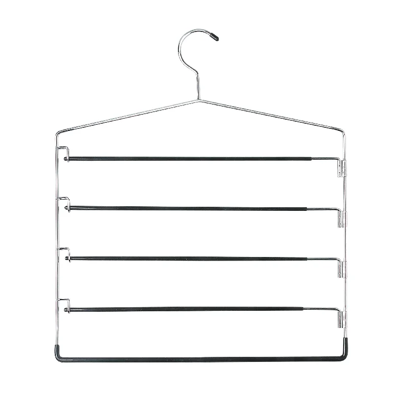 Chrome 5-Tier Swing Arm Pant Hangers (2-Pack)