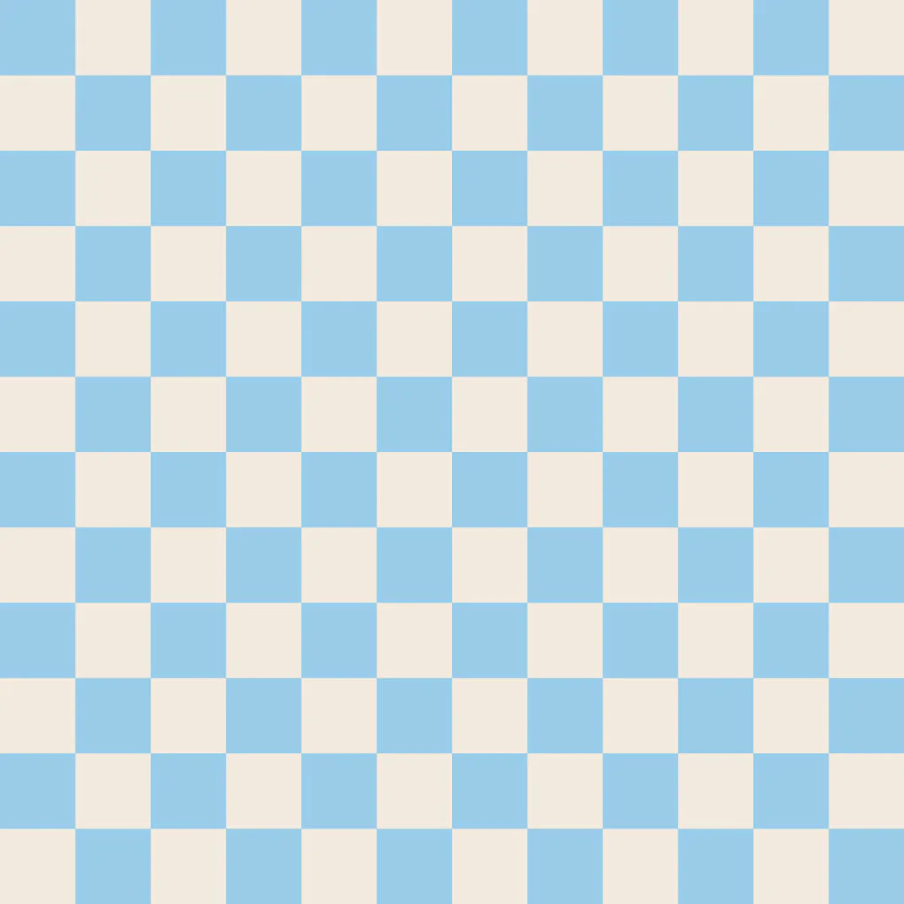 Bell Bottom Blue Checkers