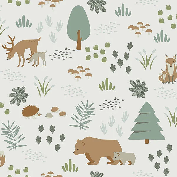 Finola Moss Bears Wallpaper from the Fable Collection