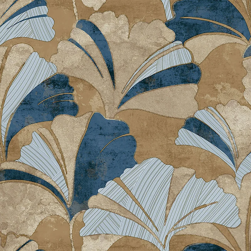 Ginko Blue Wallpaper from Stratum Collection