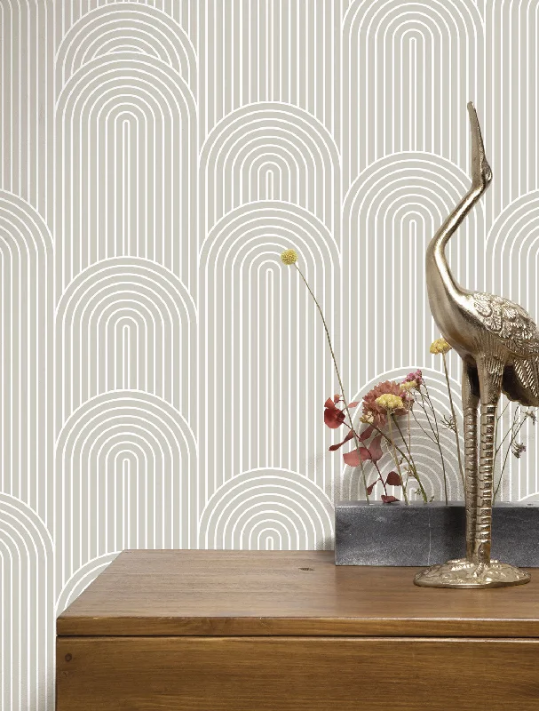 Graphic Lines Beige WP-734 Wallpaper by Kek Amsterdam