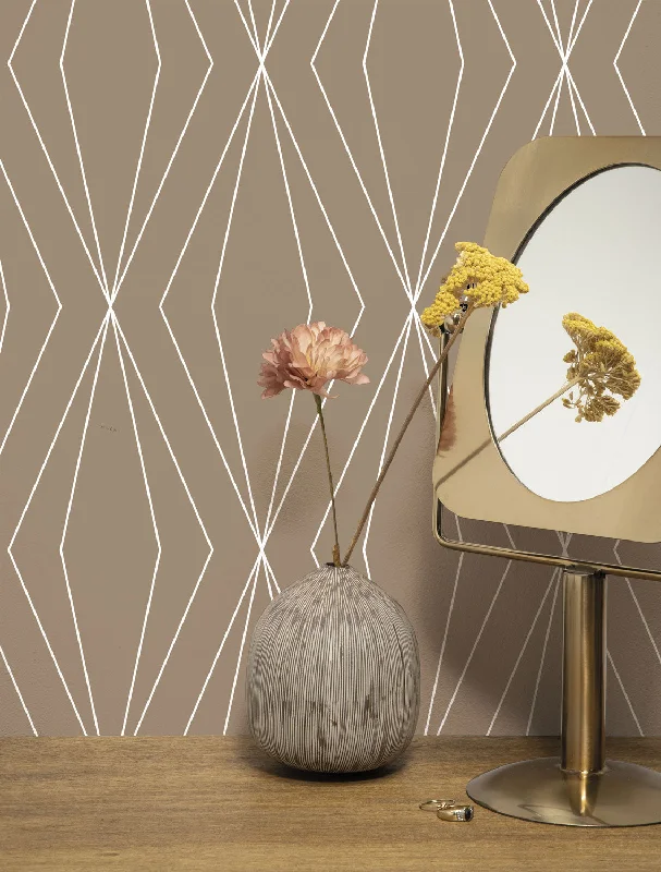 Graphic Lines Clay WP-742 Wallpaper by Kek Amsterdam