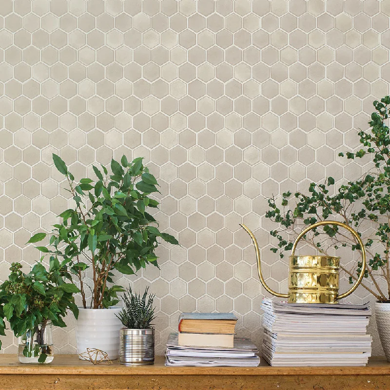 Hexagon Tile Peel and Stick Wallpaper