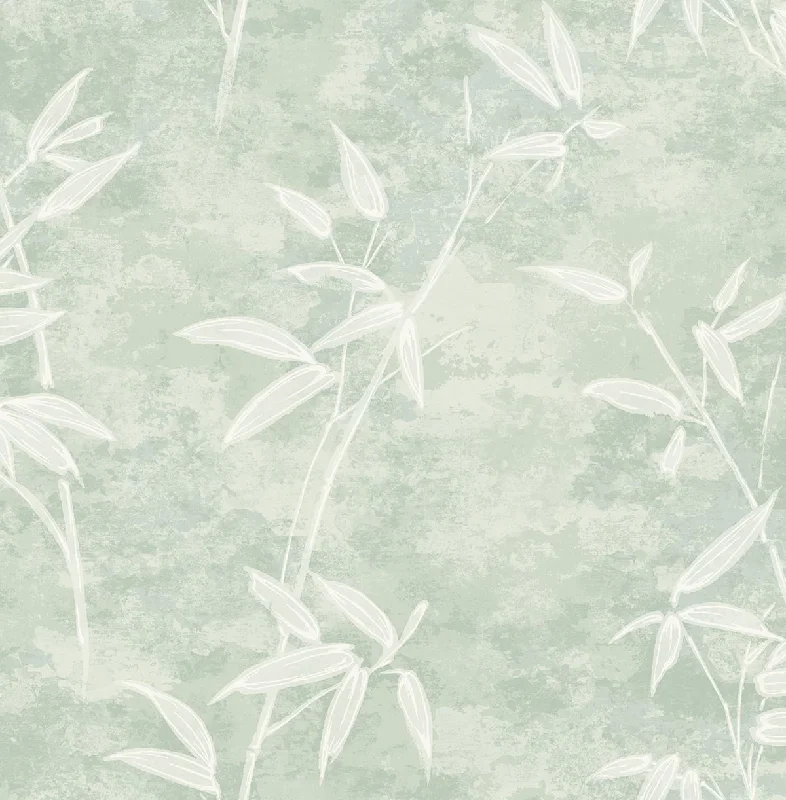 Honshu Bamboo Seafoam Wallpaper from the Japandi Style Collection