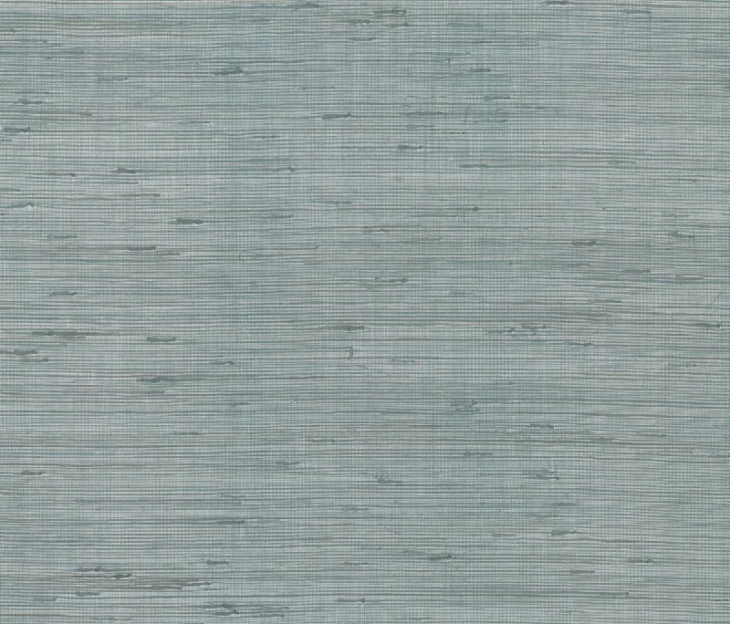 Metallic Jute Wallpaper in Silver/Aqua from the Modern Nature 2nd Edition