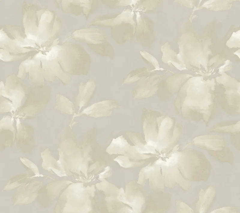 Midnight Blooms Neutral Peel & Stick Wallpaper