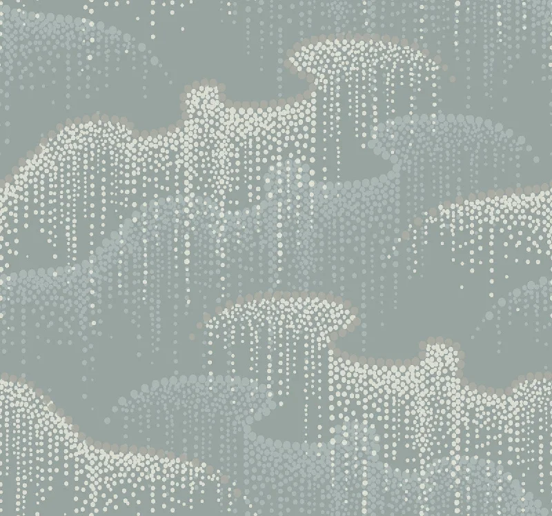 Moonlight Pearls Wallpaper in Grey from the Modern Nature 2nd Edition