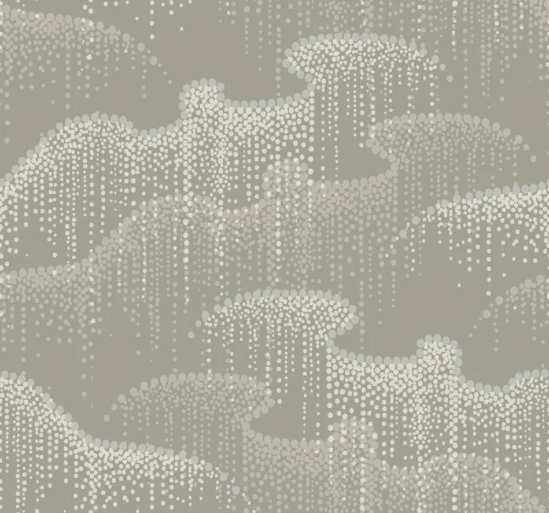 Moonlight Pearls Wallpaper in Taupe from the Modern Nature 2nd Edition