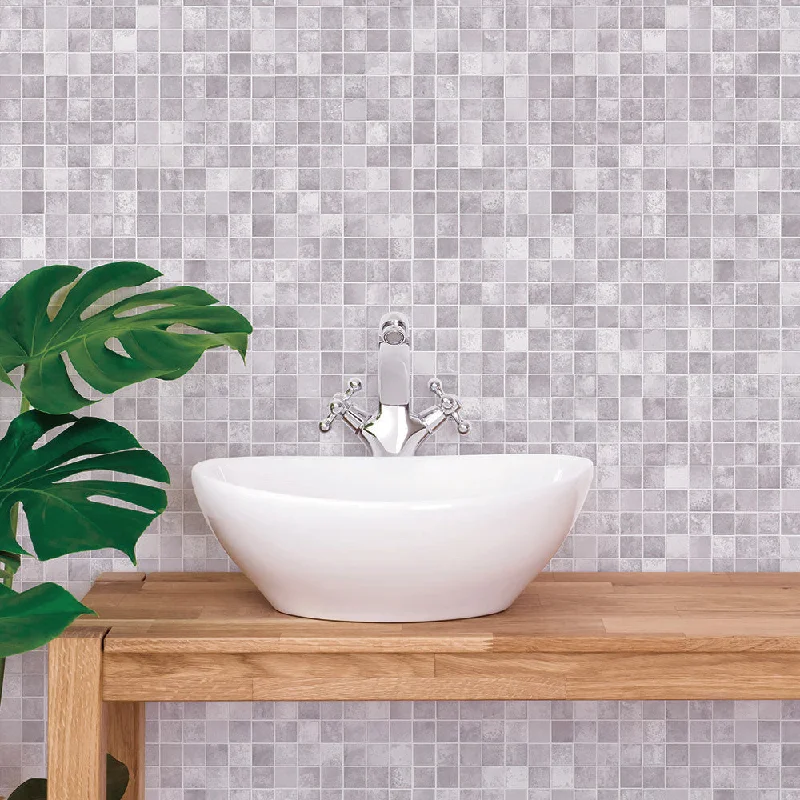 Mosaic Tile Peel and Stick Wallpaper