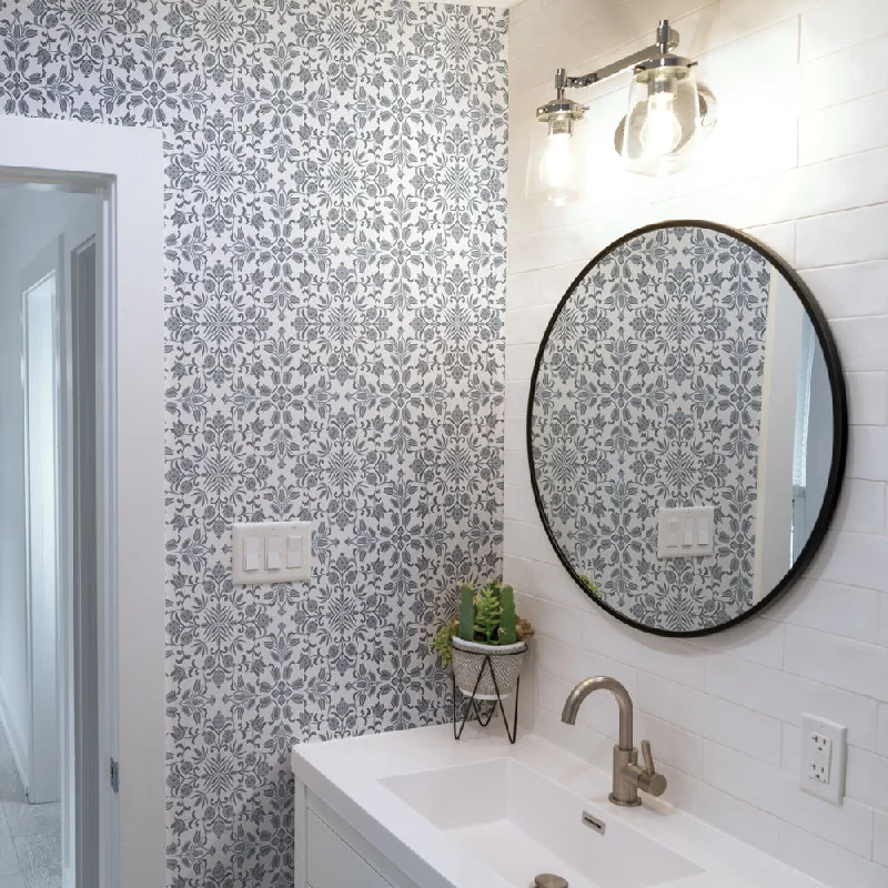 Ornamental Tile Peel and Stick Wallpaper