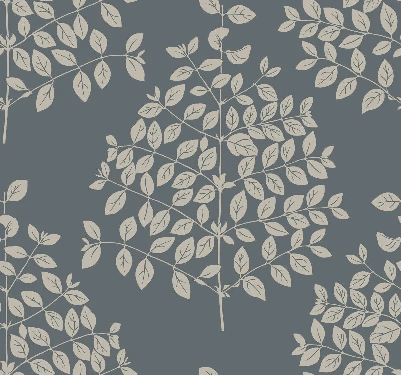 Tender Wallpaper in Dark Grey from the Modern Nature 2nd Edition