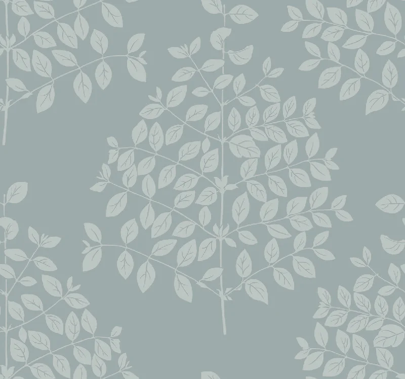 Tender Wallpaper in Grey/Blue from the Modern Nature 2nd Edition