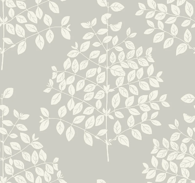 Tender Wallpaper in Pearl Grey from the Modern Nature 2nd Edition