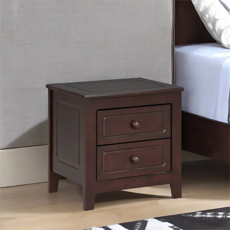 2-Drawer Nightstand for Bedroom