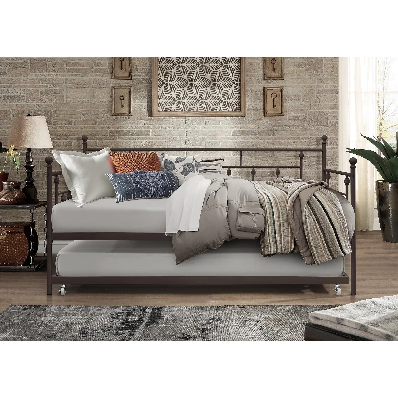 Aine Twin Metal Daybed with Trundle