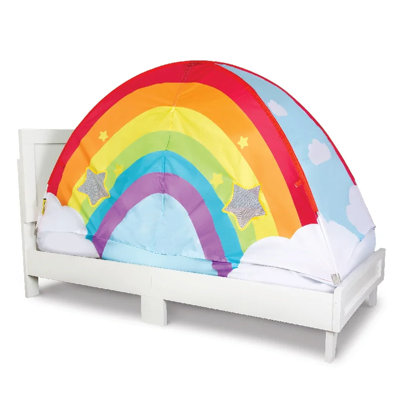 Good Banana Kids' Magical Rainbow Bed Tent for Twin Bed- 42"x36"x76"