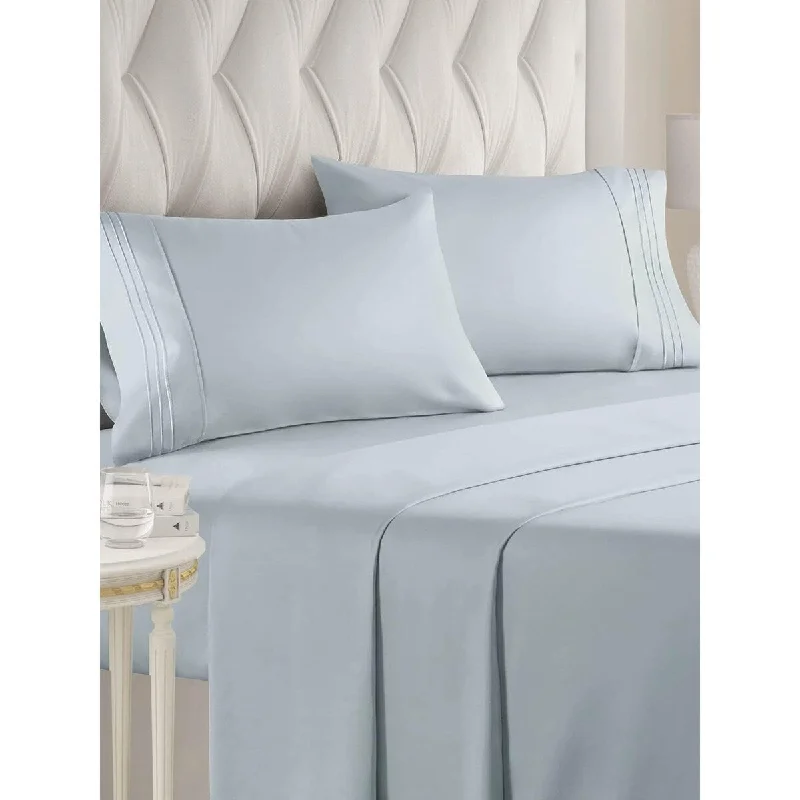 King Size 4 Piece Sheet Set - Comfy Breathable & Cooling Sheets - Hotel Luxury Bed Sheets for Women & Men - Deep Pockets