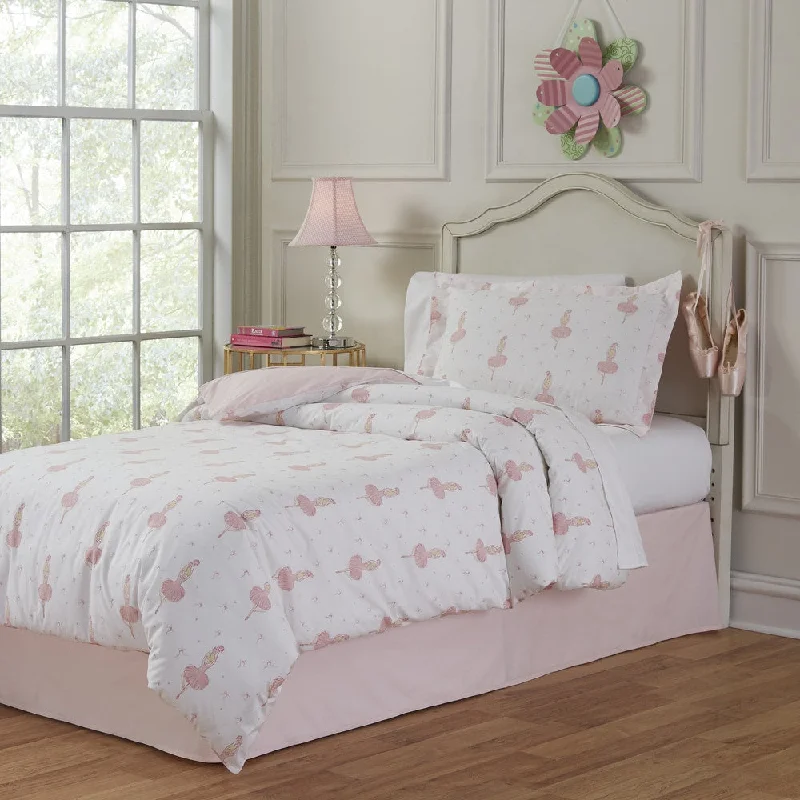 Lullaby Bedding Ballerina Cotton 3-piece Duvet Set