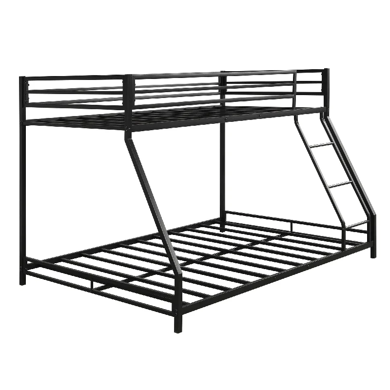 Metal Floor Bunk Bed, Twin over Full,