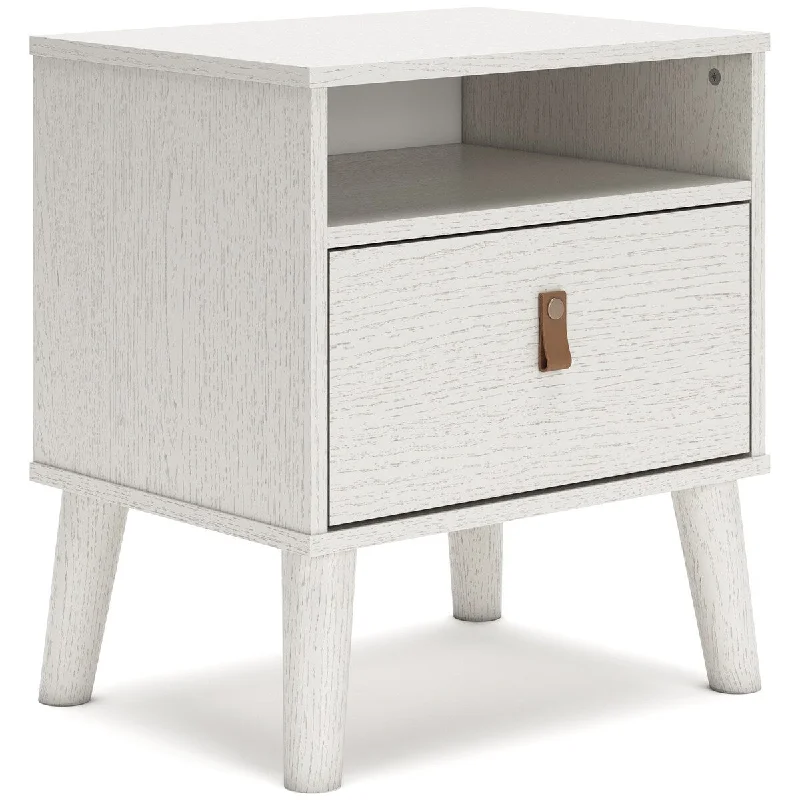 Nightstand White End Table Side Table with Drawer and Shelf Night Stand Modern Bedside Table for Bedroom Living Room Sofa Couch