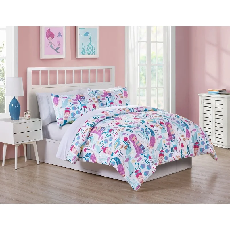 Porch & Den Tristan Mermaid Pattern Bed-in-a-Bag Comforter Set