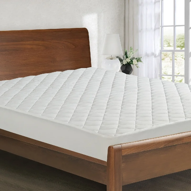 All-In-One All Season Reversible Cooling & Warming Fitted Mattress Pad - White